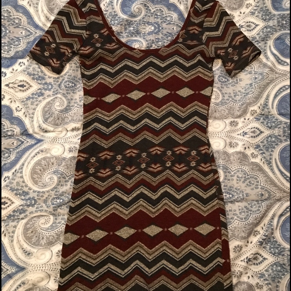 Geometric bodycon dress