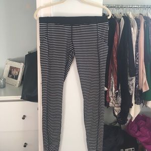Lululemon Striped Leggings. Size 12