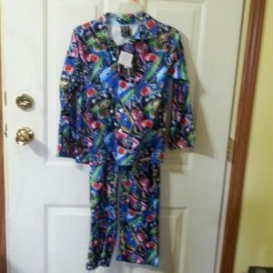 Boy's Flannel Football Themed Pajamas 12/14