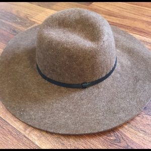 Wide Brim Brown Hat