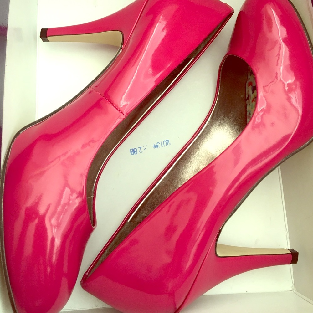 Madden Girl Shine Pink Heels