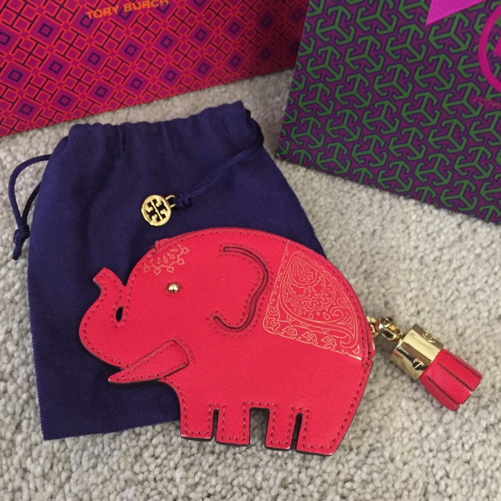 Tory Burch Elephant Coin / Card Pouch