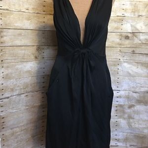 Catherine Malandrino Silk Black Cocktail Dress 4