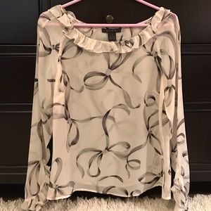 Limited silk bow top