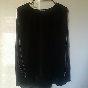 Express zip sleeve top