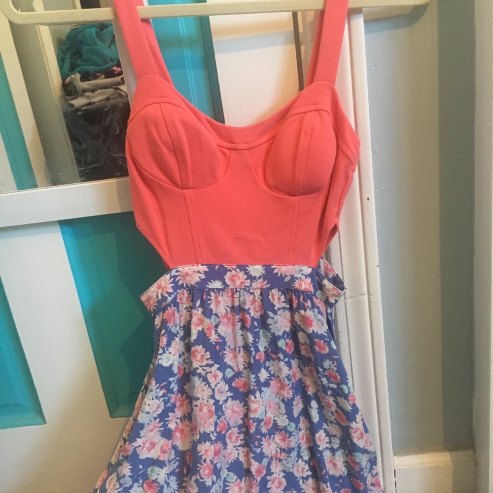 Short Summer Dress with Cut outs