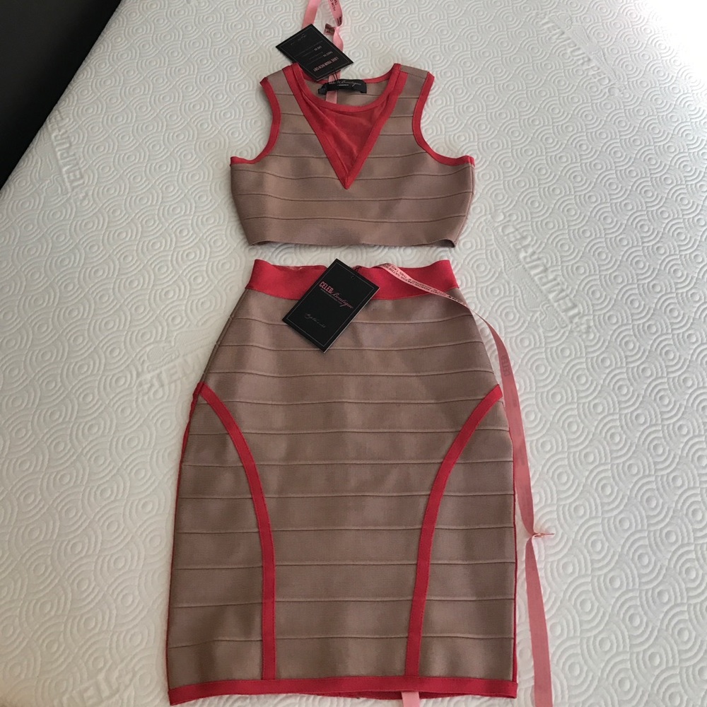 Crop and skirt set