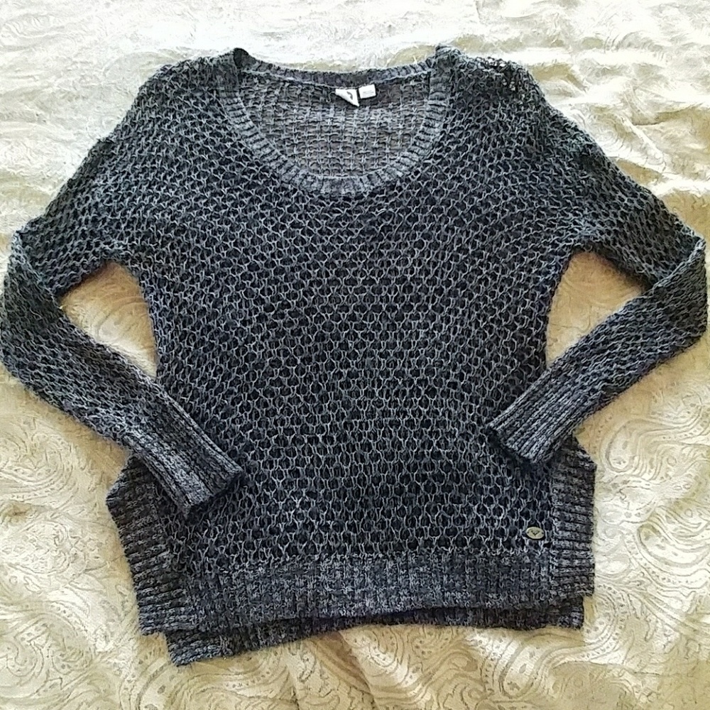 Roxy loose knit scoop sweater sz M