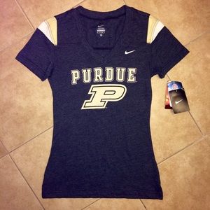 Purdue Nike Women's Femme Tee (XS)