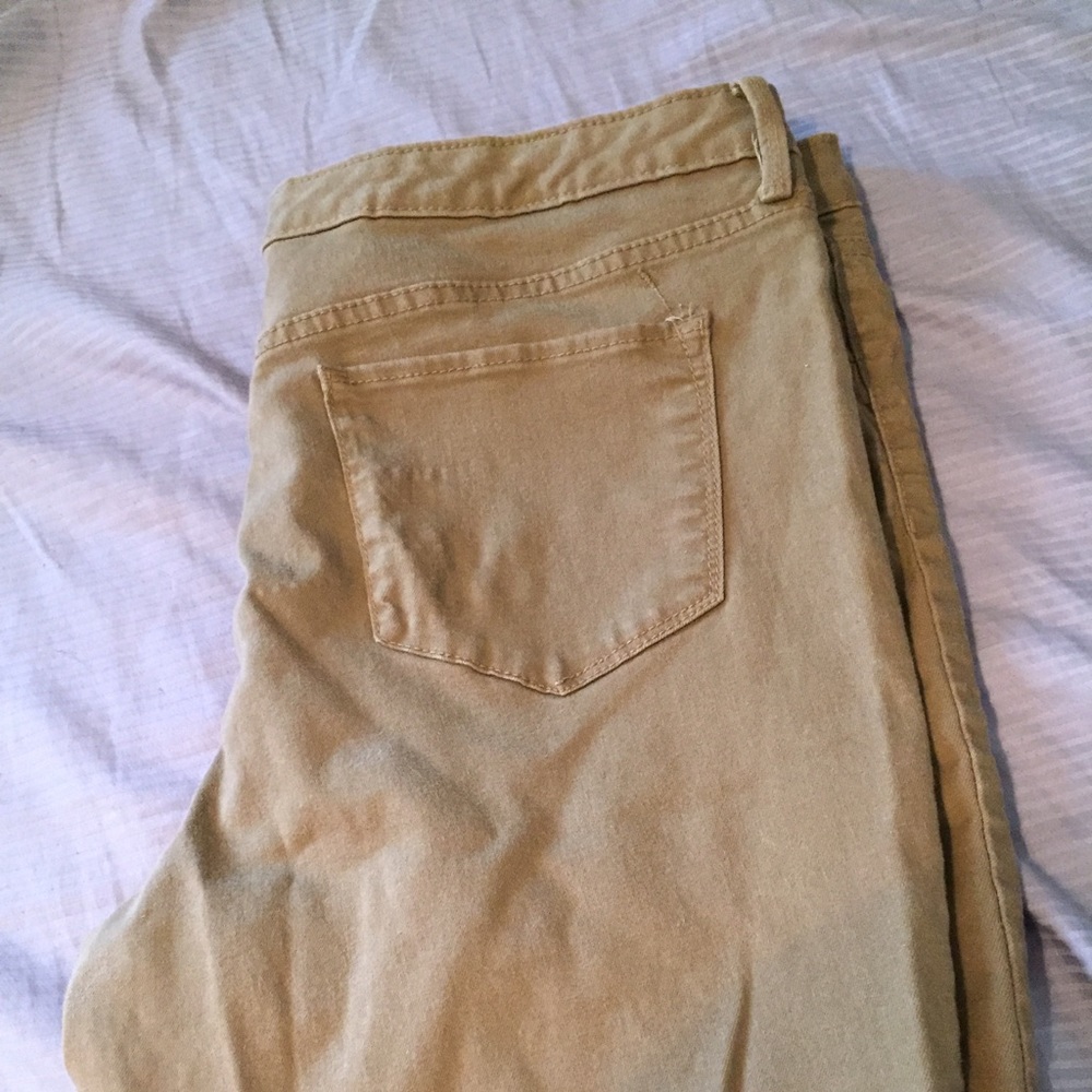 Khaki jeggings