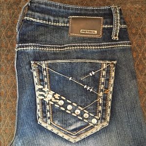 Like New Petrol Denim Jeans- Worn Twice