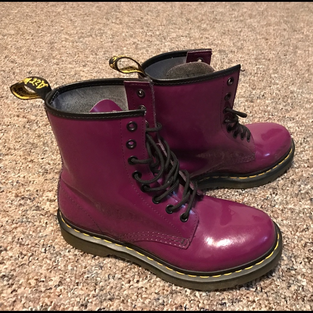 Purple Dr. Martens Boots