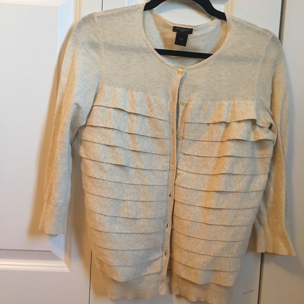 Ann Taylor White cardigan