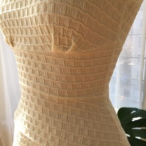 Closet Dresses - Off White Flounce Dress Size 6 Medium Closet Dresses - Off White Flounce Dress Size 6 Medium