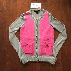 Marc by Marc Jacobs Cardigan Sweater, Pink & Grey