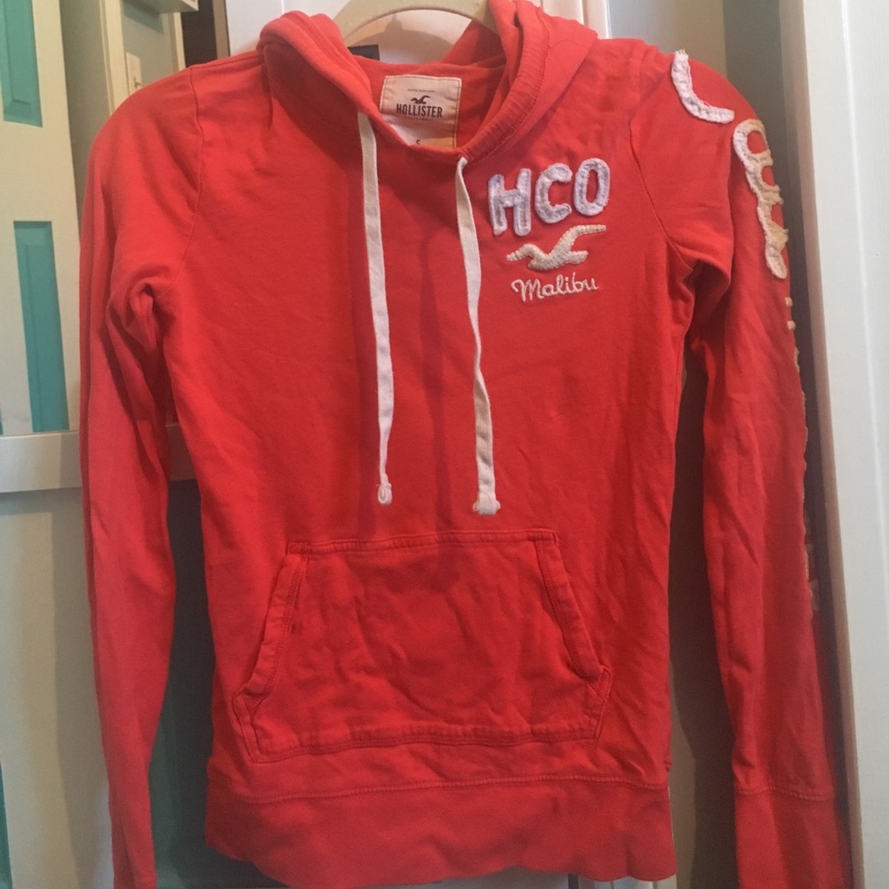 Dark Peach Colored Hollister Hoodie