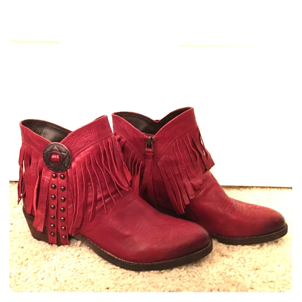 Sam Edelman red booties