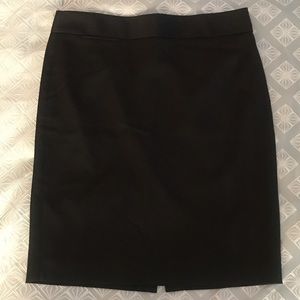 J Crew Black Pencil Skirt 8 NWOT