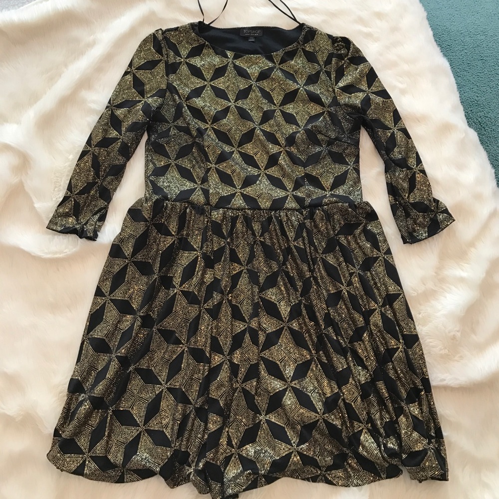 Topshop Glitter Party Dress