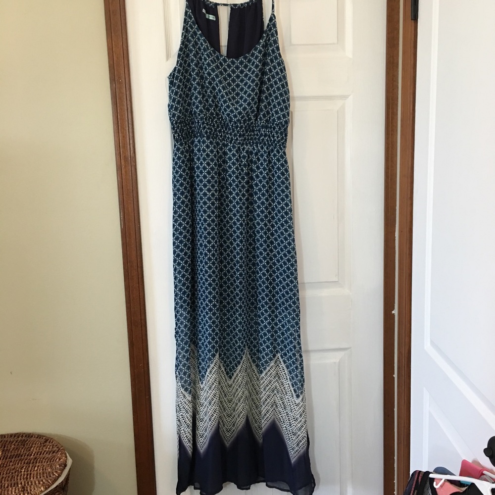 Maurice's Multi Blue Maxi Dress