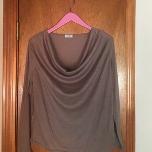 Taupe long sleeve top