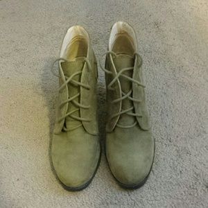 Land's End Short Green Boots
