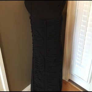 ELIE TAHARI SHIRRED LBD DRESS SPAGHETTI  STRAPS 14