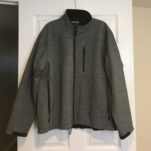 NWOT Kirkland Space Gray Fleece Lined Jacket
