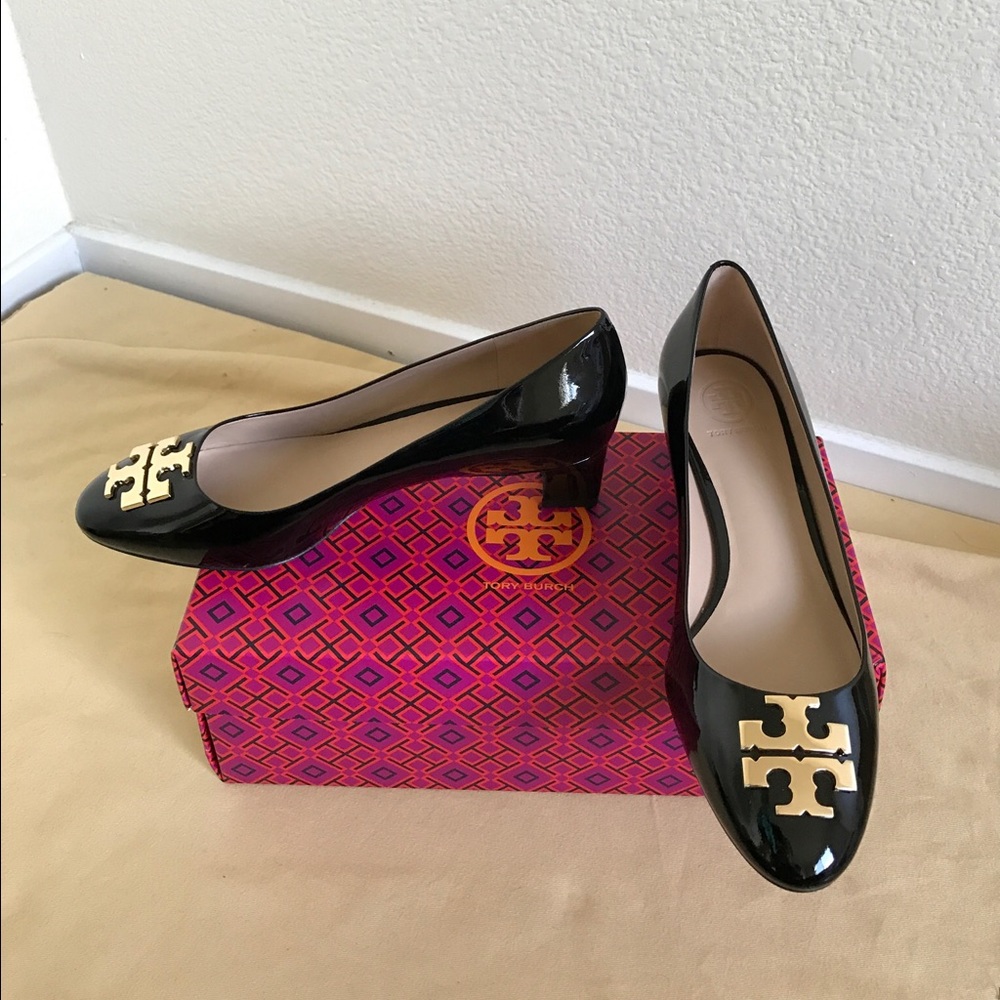 NIB Tory Burch ' RALEIGH' 40mm Patent Leather Pump