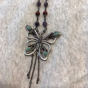 Lucky Brand Butterfly Necklace