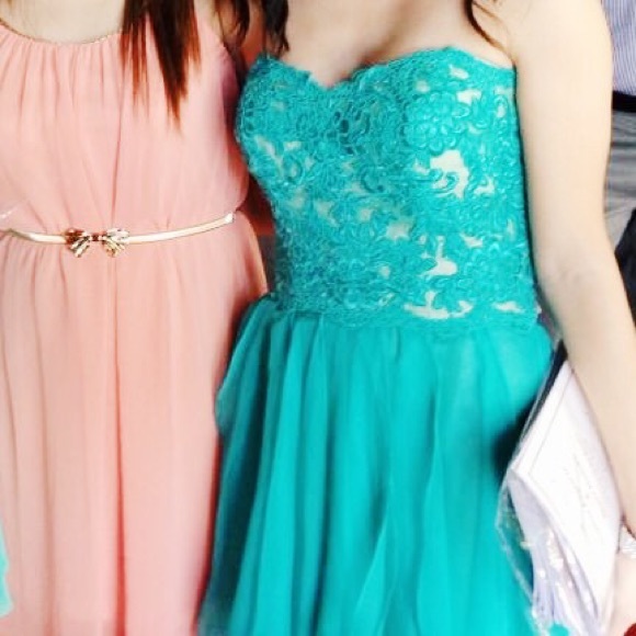 PRICE FIRM✨La Femme High Low Prom/Homecoming Dress - Picture 8 of 8