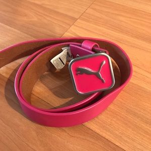 Puma Pink Golf Belt (Size M, 90CM)