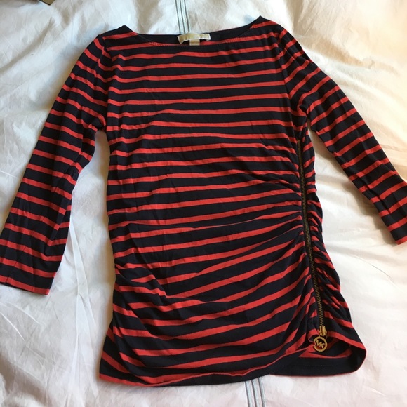 MICHAEL Michael Kors Tops - MICHAEL Michael Kors red and navy striped top