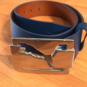 Puma Blue Golf Belt (Size M, 90CM)