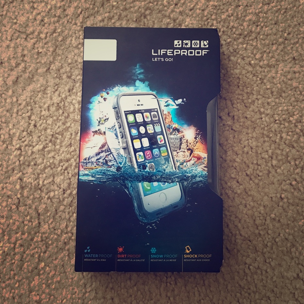 iPhone 5/5s LifeProof Case- White/Grey