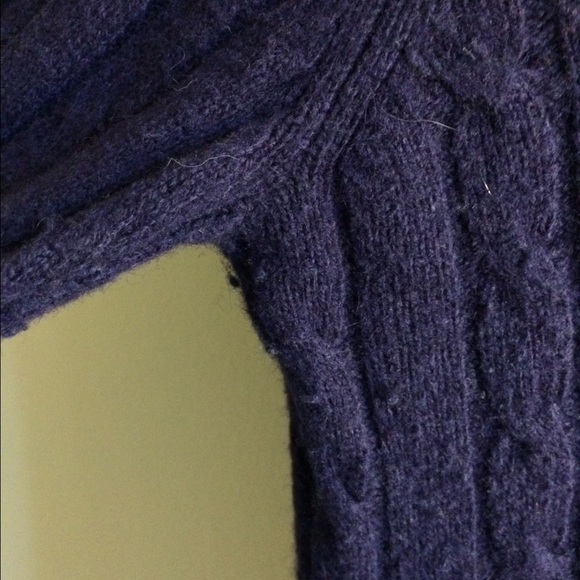Purple LOFT Cable Sweater, size M - Picture 4 of 4