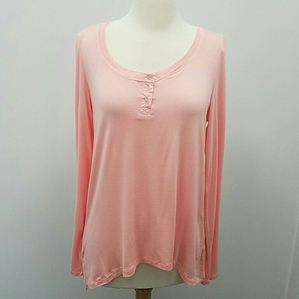 Tunic style Henley. Hi/low