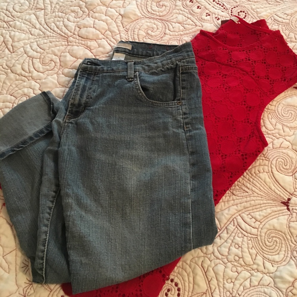 Dressbarn denim capris