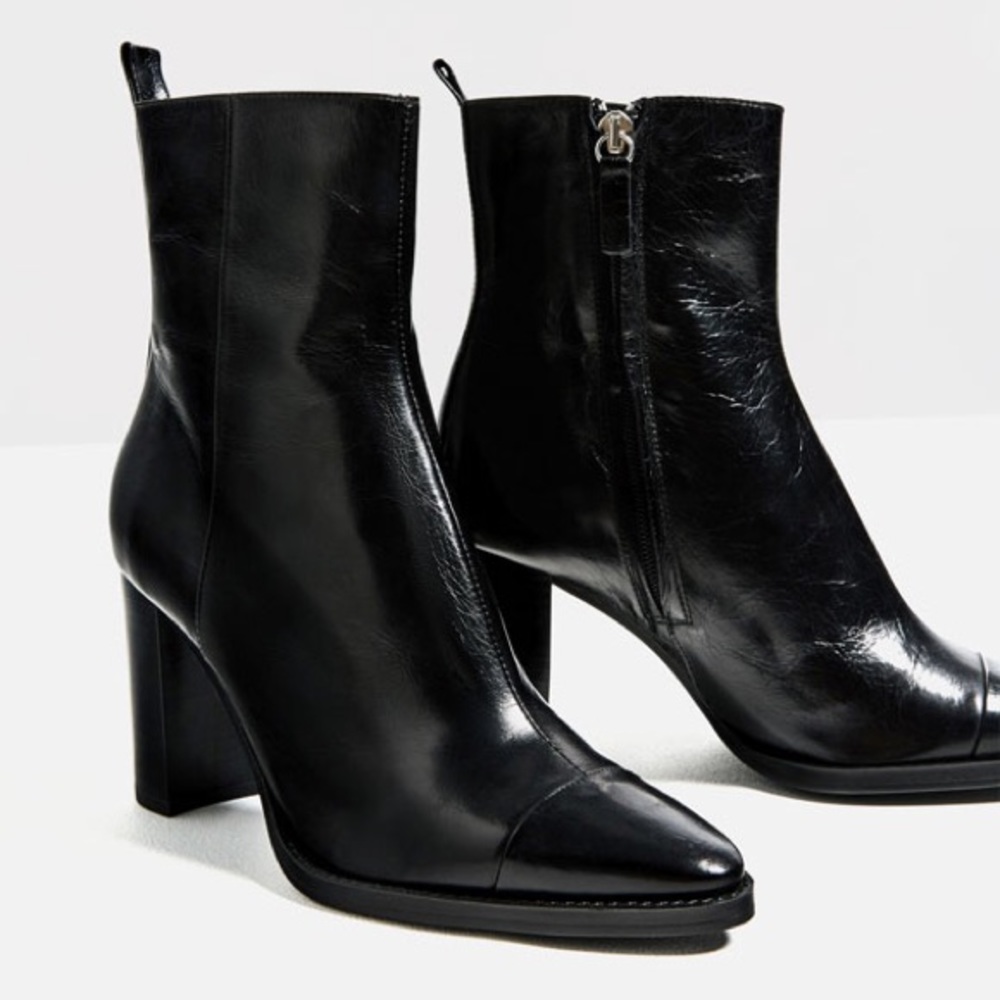 ZARA High Heel Ankle Boots