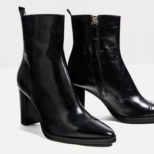 ZARA High Heel Ankle Boots