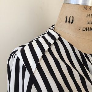 H&M Tops - H&M stripe top silky material Size 6 H&M Tops - H&M stripe top silky material Size 6