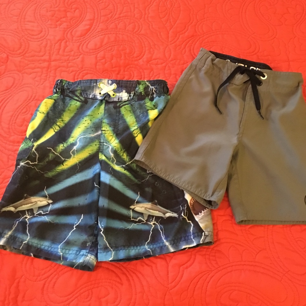 Swim trunks! Shark and gray Volcom
