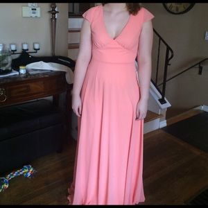 A.drea v-neck maxi dress with back detail