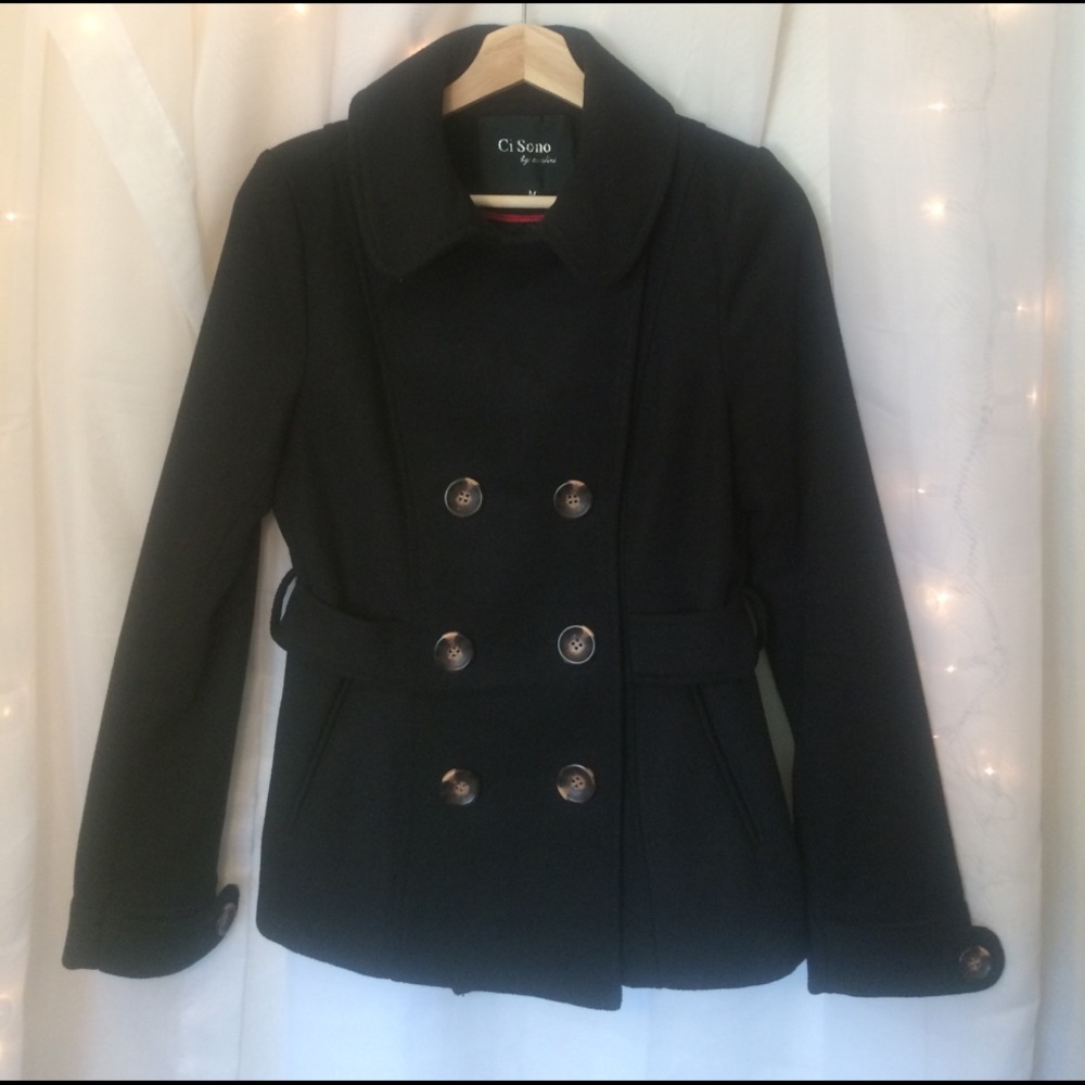 CI SONO Peacoat w/ faux belt