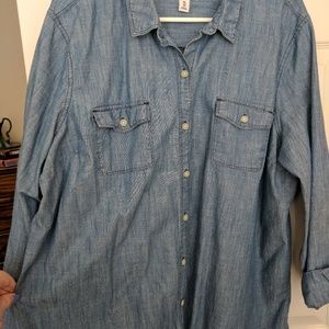 Jean button up