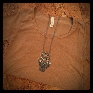 LuLaRoe xxs Sparkled Gold Classic T