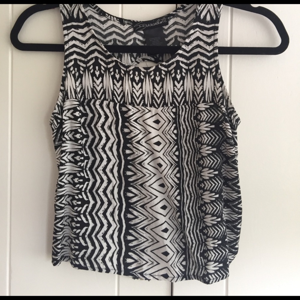 Zip Up Aztec Top