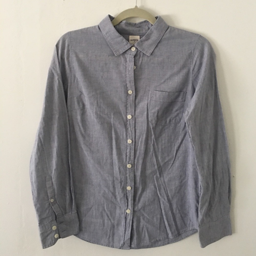 Blue button down