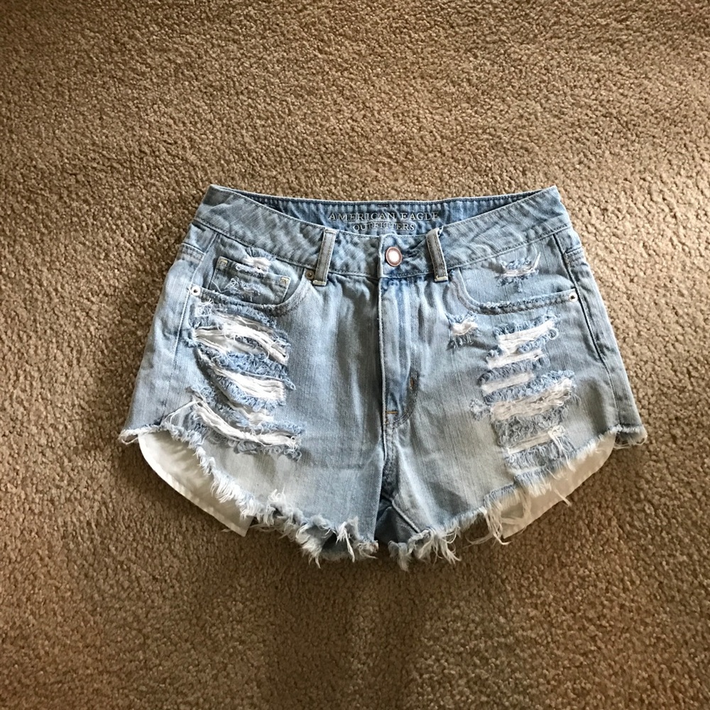 Distressed shorts from American eagle