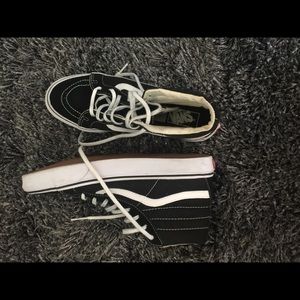Black high top Vans